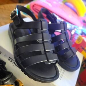 Mini Melissa black sandals, size 7
